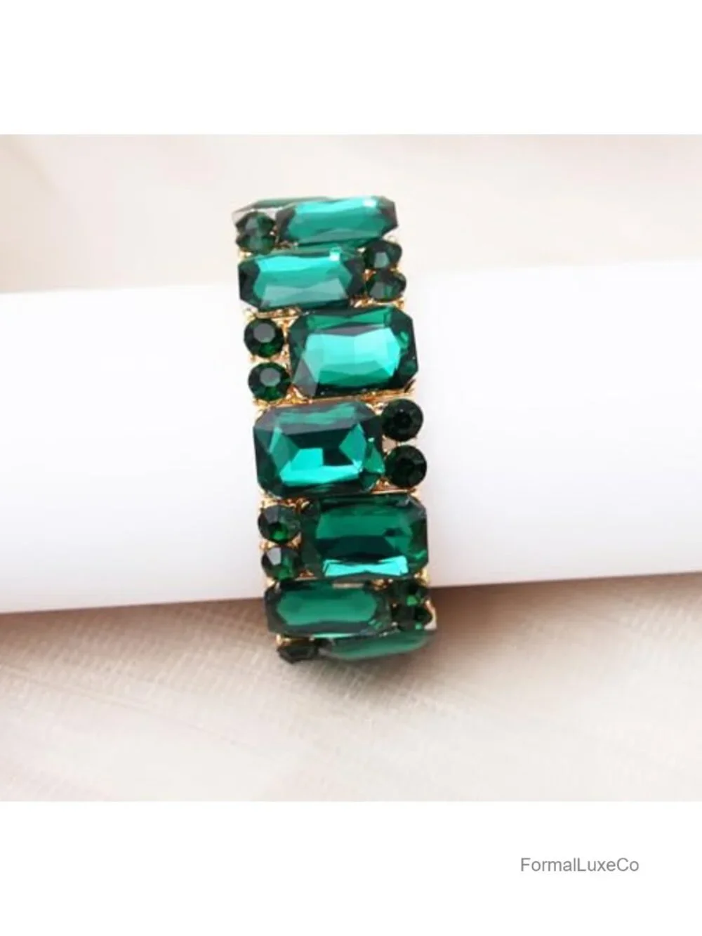 Austrian Crystal Stretch Bangle Bracelet Wedding Jewelry Bridesmaid Gift